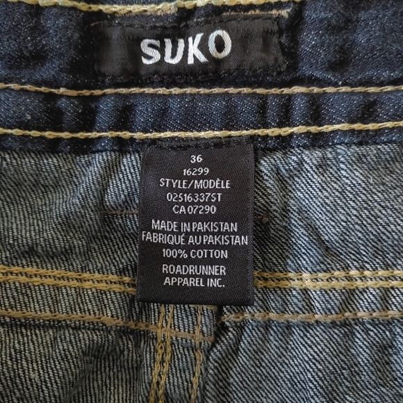 Suko medium-dark wash straight leg blue jeans. Size 36 - Picture 7 of 13